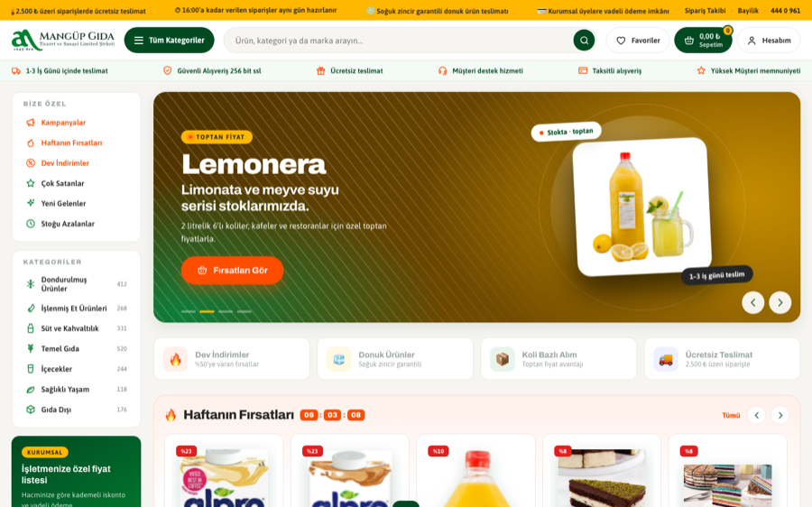 Market tasarımı ekran görüntüsü
